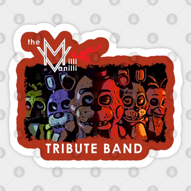 Freddy's Milli Vanilli Tribute Band Sticker by Anguru
